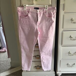 Old Navy Women's Ankle Jeans in Soft Pink